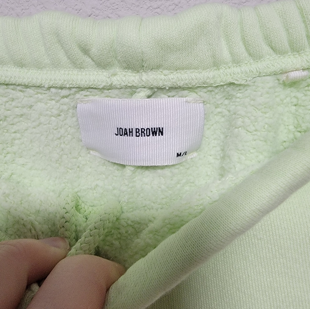 Joah Brown Oversized Jogger Swestpants Melon French Terry Neon - Picture 4 of 5